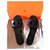 Hermès Black Lisboa sandals Leather  ref.127738