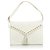 Yves Saint Laurent YSL White Leather Shoulder Bag Golden Metal  ref.127769