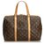 Louis Vuitton Brown Monogram Sac Souple 35 Leather Cloth  ref.127777