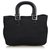 Fendi Black Fabric Handbag Leather Cloth  ref.127835