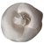 Chanel Camellia brooch in ecru silk Cream  ref.127932