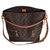 Louis Vuitton Melie Dark brown Cloth  ref.127947