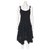 Diane Von Furstenberg DvF Nelly vestido asimétrico de seda. Negro  ref.128021