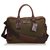 Gucci Brown Canvas Business Bag Khaki Dark brown Leather Cloth Cloth  ref.128037