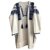 Isabel Marant Robes Coton Blanc Bleu  ref.128101