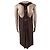 Vestido Twin Set de viscosa marrón Castaño - vista 2