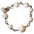 Bracelet Chanel en métal vieilli avec 8 Perles de # grosseurs Argent Blanc  ref.128163