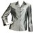 Marella Silk blend jacket Grey Acetate  ref.128230