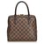 Louis Vuitton Brown Damier Ebene Brera Leather Cloth  ref.128252