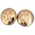 Chanel Brincos Dourado Metal  ref.128320