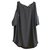 blouse en soie noire sandro  ref.128332