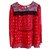 Claudie Pierlot camicetta rossa paisley pattern claudie pierrot Rosso Viscosa  ref.128352