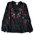 SéZane black blouse sezane embroidered Viscose  ref.128353