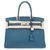 Sublime Hermès Birkin Handbag 30, special order, bi-colored leather togo Blue mallard / Pearl gray in very good condition! Grey  ref.128363