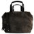 Loewe Brown Leather Cubo Satchel Black Nubuck  ref.128452