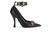 Versace Heels Black Leather  ref.128473