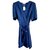 Maje Dresses Navy blue Polyester  ref.128494