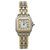 Reloj Cartier "Panther" en acero., tres hileras de oro. Modelo pequeño. Oro amarillo  ref.128506