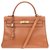 Hermès Stunning Hermes Kelly handbag 32 Gulliver cognac leather shoulder strap with matching pouch in good condition!  ref.128509