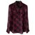 Burgundy checkered tartan shirt the kooples Purple Polyester  ref.128511