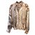 Hermès Wrap blouse Beige Light brown Silk  ref.128533