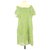 Cotélac robe Light green Cotton  ref.128549