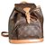 Louis Vuitton Mini MONTSOURIS Backpack Cuir Marron  ref.128671