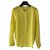 Bel Air Camisa de seda amarilla Amarillo  ref.128675