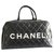 Chanel Travel bag Black Leather  ref.128770