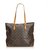 Louis Vuitton Brown Monogram Cabas Mezzo Leather Cloth  ref.128810