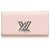 Louis Vuitton Pink Epi Twist Geldbörse Silber Leder Metall  ref.128859