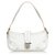 Burberry White Leather Baguette  ref.128885