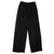 Chanel schwarze Hose mit hoher Taille, Sommerkollektion 1989 Baumwolle  ref.128918