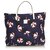 Gucci Blue Printed Canvas Tote Bag Multiple colors Navy blue Leather Cloth Cloth  ref.129058