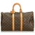 Louis Vuitton Brown Monogram Keepall 45 Leather Cloth  ref.129075