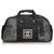Chanel Preto CC Nylon Sports Duffle Bag Branco Pano  ref.129097