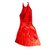 Balmain Dresses Orange Viscose  ref.129127