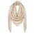 Monogramme Louis Vuitton blanc brillant avec soie jacquard tissée à châle doré M74026  ref.129170