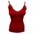 Bruce Field Tank top with lace finishes Red Silk  ref.129217