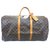 Louis Vuitton keepall 60 Monogram Brown Leather  ref.129277