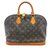 Louis Vuitton ALMA PM MONOGRAM Brown Leather  ref.129278