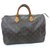 Louis Vuitton Speedy 35 Monogram Brown Leather  ref.129287