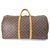 Louis Vuitton Keepall 60 Brown Cloth  ref.129456