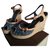 Louis Vuitton sandali Blu Pelle Giovanni  ref.129480