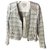 Iro Biker jackets Silvery Cotton  ref.129511