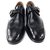 Zapatos de lazo , hecho por CHURCH'S 8 F hecho en Inglaterra Negro Cuero  ref.129543