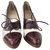 Christian Louboutin High Heel Lace Up Two Tone Brogues, Brown & White, eu 41 Eggshell Leather Cloth  ref.129544