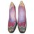 CJ Bis sapatos Charles Jourdan modelo Madalen, Condição de hortelã Vermelho Couro  ref.129606