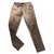 Roberto Cavalli Pants, leggings Beige Cloth  ref.129698