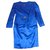 Tailor Yves Saint Laurent re di seta blu modello collettore raro Acetato  ref.129760